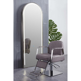 Floor mounted full body mirror